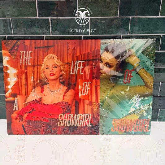 (Bundle) The Life of a Showgirl-inspired Custom Outer Vinyl Sleeve/Jacket Design (Alternative Holiday Variant Covers)