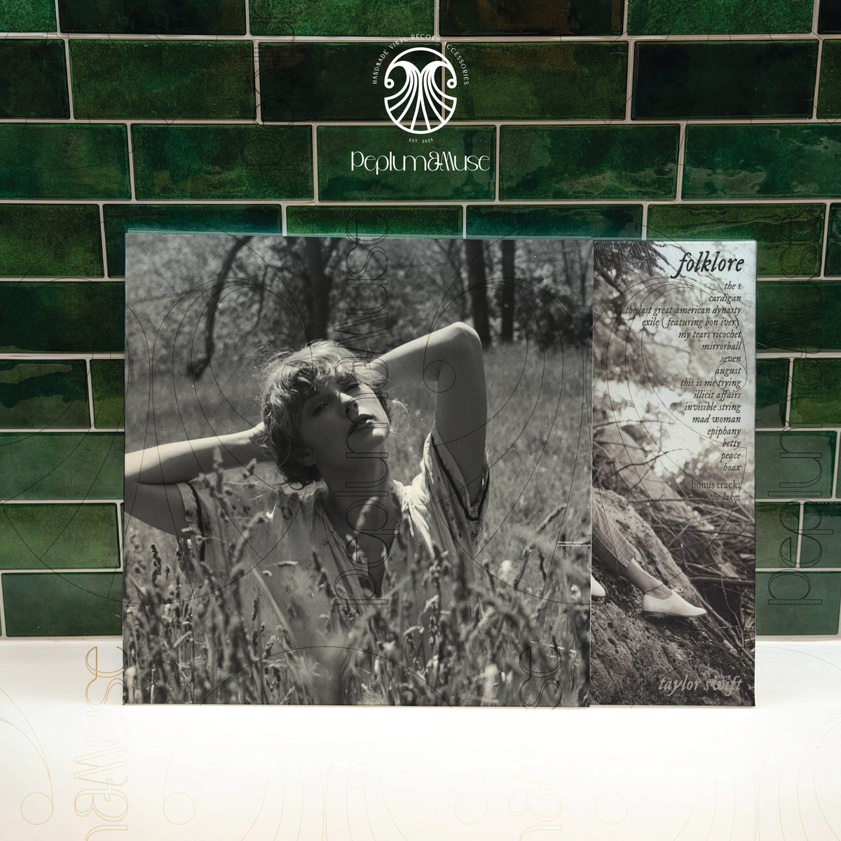 Folklore-inspired Custom Vinyl Slipcase Design ("Windermere Peaks")