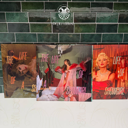 The Life of a Showgirl-inspired Custom Outer Vinyl Sleeve/Jacket Design (Alternative Holiday Variant Covers)