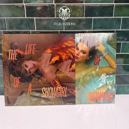 The Life of a Showgirl-inspired Custom Outer Vinyl Sleeve/Jacket Design (Alternative Holiday Variant Covers)