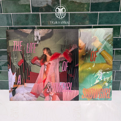 The Life of a Showgirl-inspired Custom Outer Vinyl Sleeve/Jacket Design (Alternative Holiday Variant Covers)