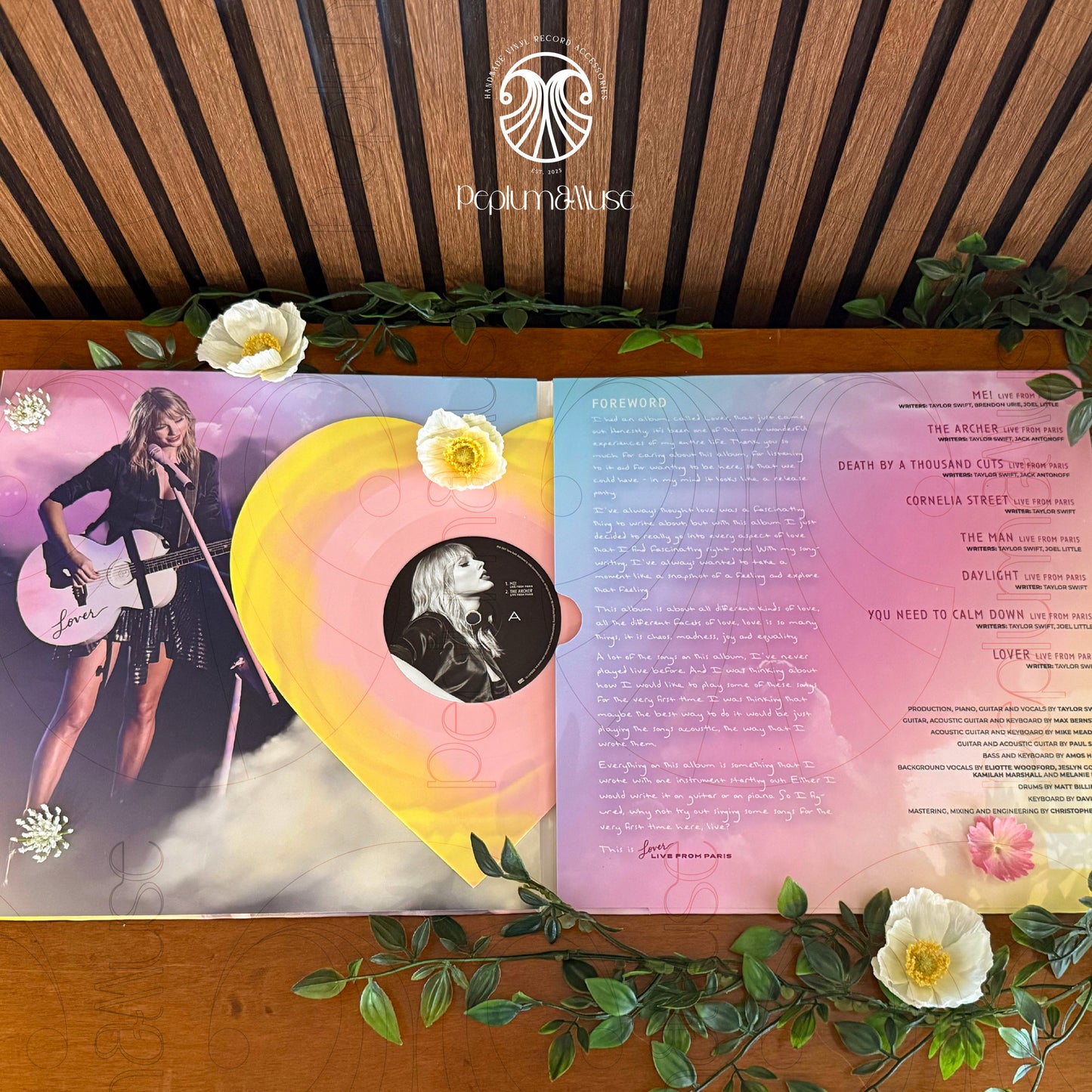 (Limited Edition) Lover Live From Paris 2025-inspired Custom Vinyl Gatefold Design