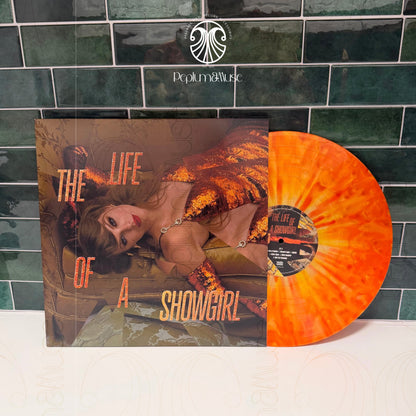 The Life of a Showgirl-inspired Custom Outer Vinyl Sleeve/Jacket Design (Alternative Holiday Variant Covers)