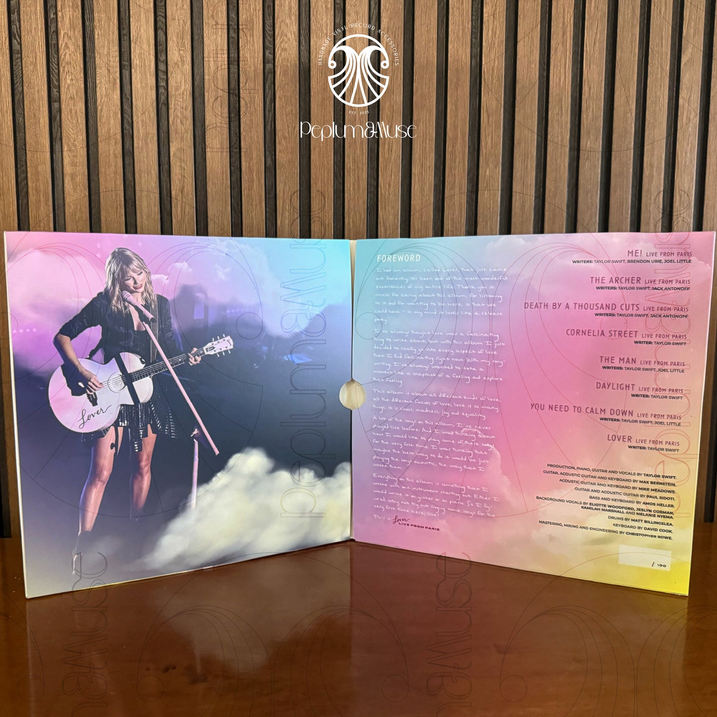 (Limited Edition) Lover Live From Paris 2025-inspired Custom Vinyl Gatefold Design