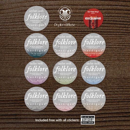 Folklore-inspired Hype Stickers