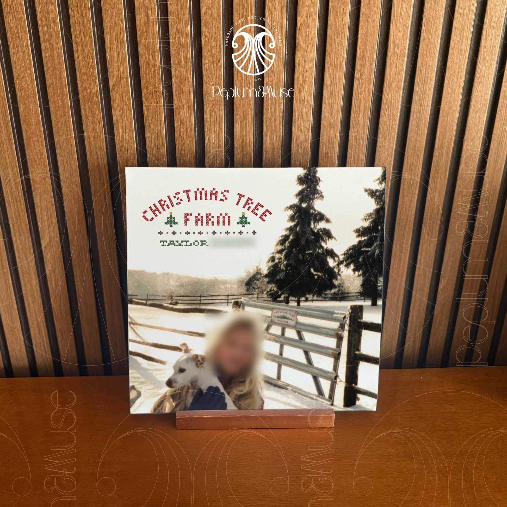 Christmas Tree Farm-inspired Custom Vinyl Sleeve/Jacket Design Peplum & Muse Christmas Tree Farm-inspired Custom Vinyl Sleeve/Jacket Design Peplum & Muse